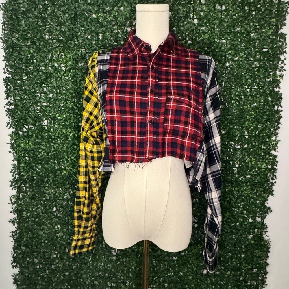 Red, Yellow and Black Plaid Shirt